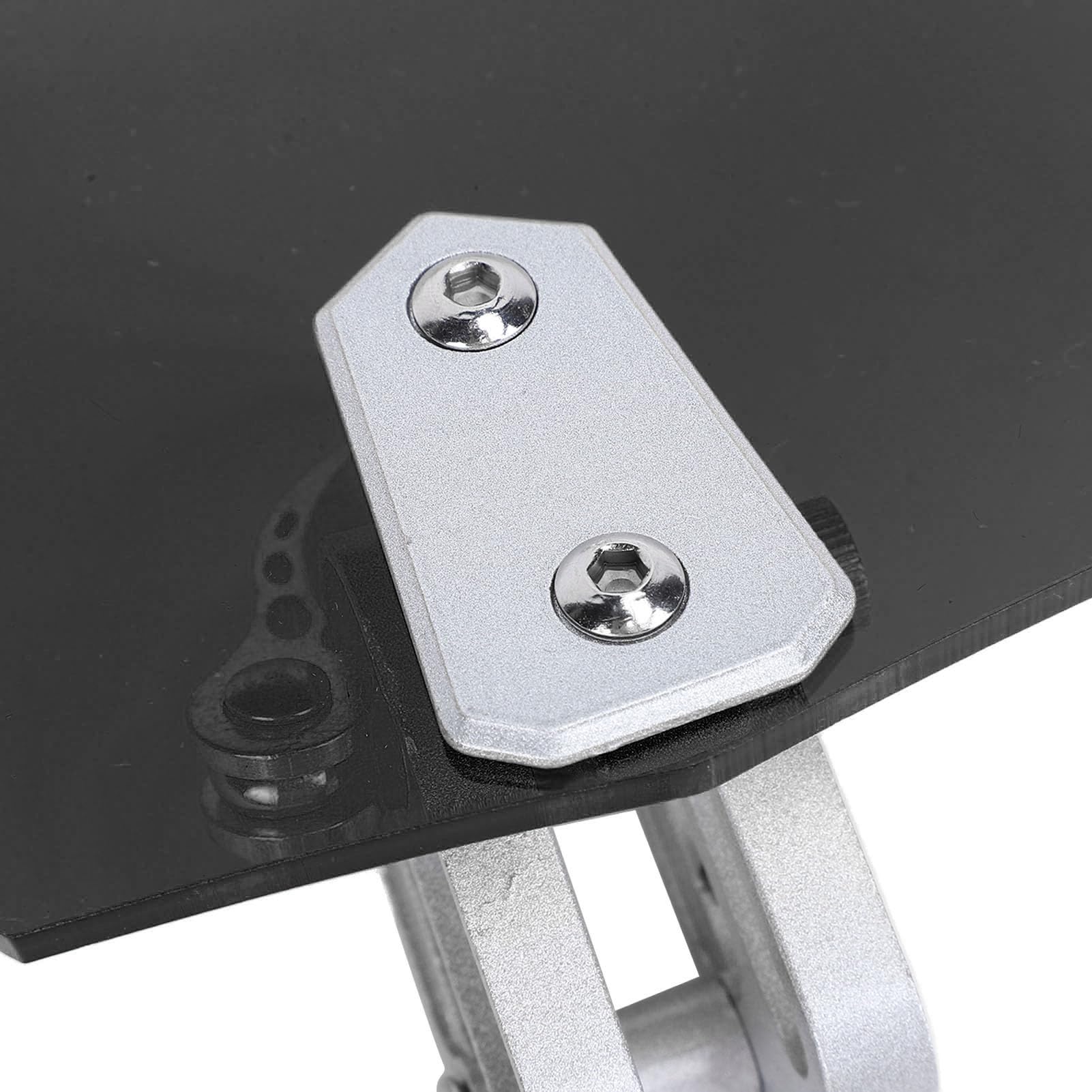 Aramox Parabrezza per Moto in Acrilico, Deflettore Regolabile con Clip, Estensione Parabrezza, Nero Fumo, Smoke Acrylic Motorcycle Windscreen with Adjustable Clip Deflector Extensi