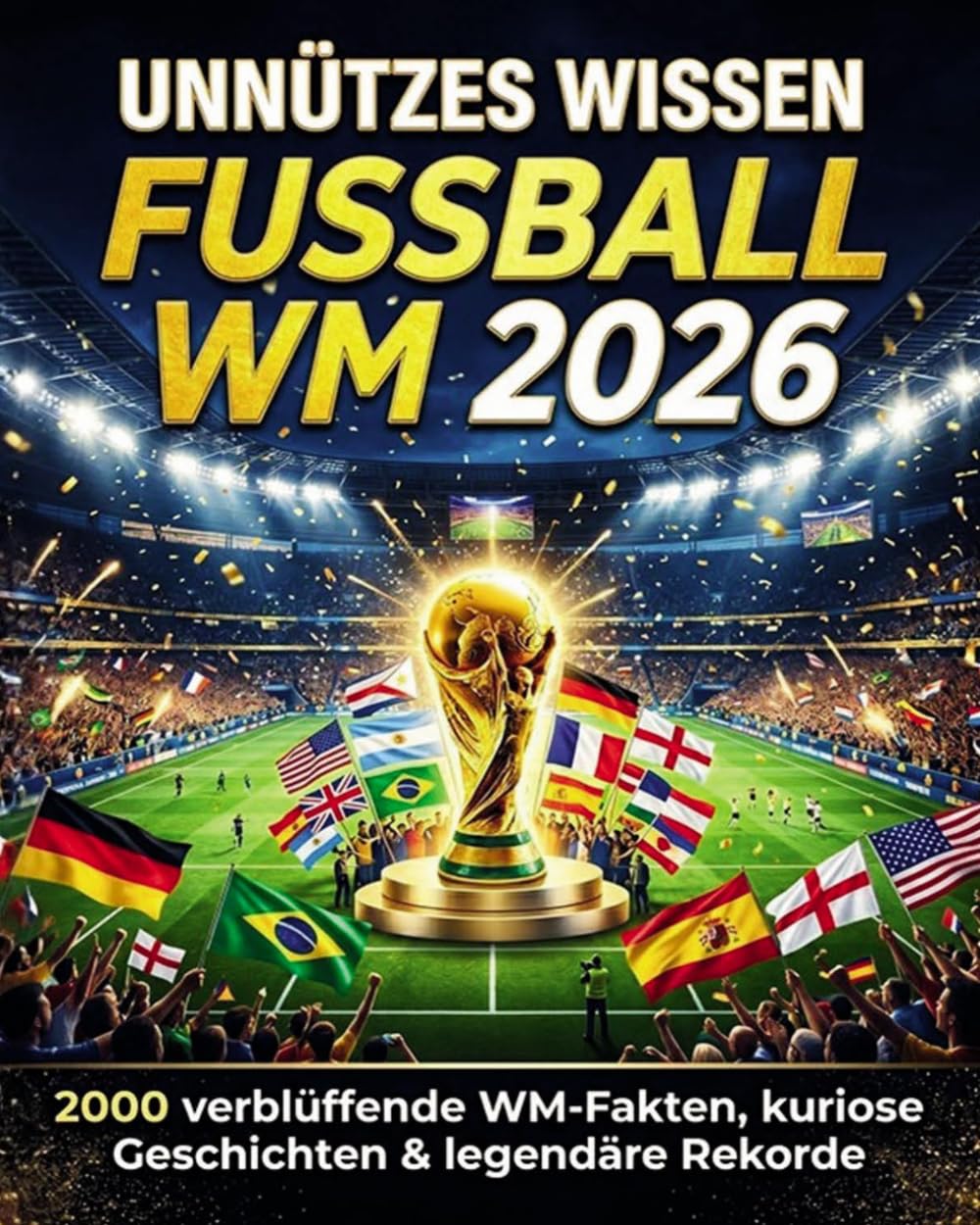 Unnützes Wissen Fussball - WM 2026: 2000 verblüffende WM-Fakten, kuriose Geschichten & legendäre Rekorde - Mit 100 Quizfragen zum Testen deines Fußballwissens