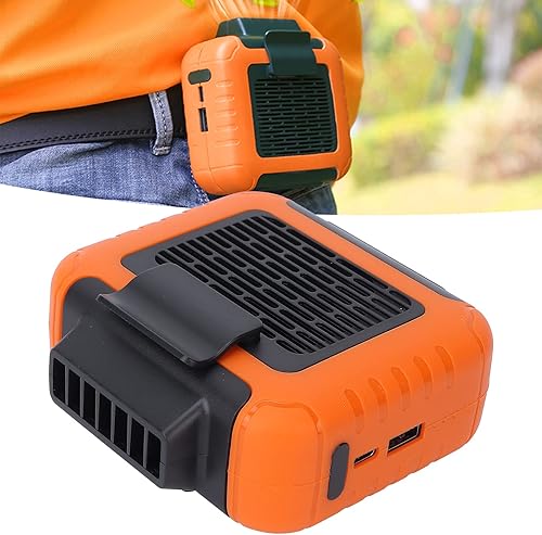 Mini ventilador de cintura portátil, ventilador personal para exteriores, simple ventilador de cuello ajustable de 3 velocidades, ventilador de