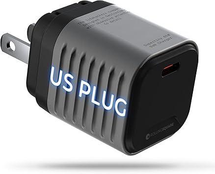 Rolling Square Supertiny GaN wall charger