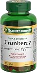 Concentré de canneberge NATURE'S BOUNTY avec vitamines C et E, 174,9 g | Triple force, aide à prévenir les infections urinaires récurrentes, fournit des antioxydants, gélules molles