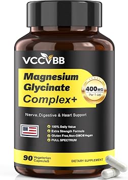 400mg Magnesium Complex, 12-in-1 Magnesium Glycinate, 90 Capsules