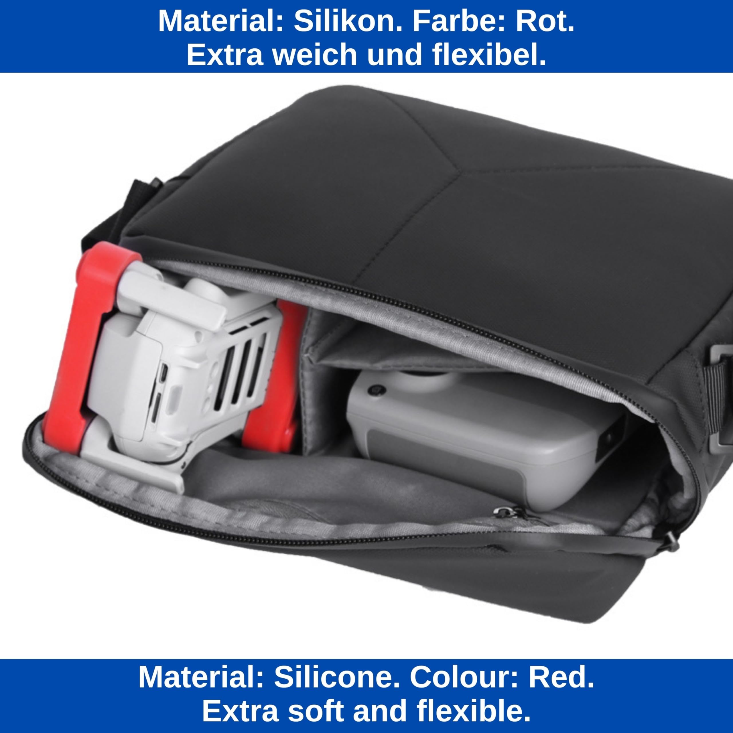 Propeller-Halter Für DJI Mavic Mini 2 & Mavic Mini – Rote Silikon-Klemme Zum Schutz Beim Transport