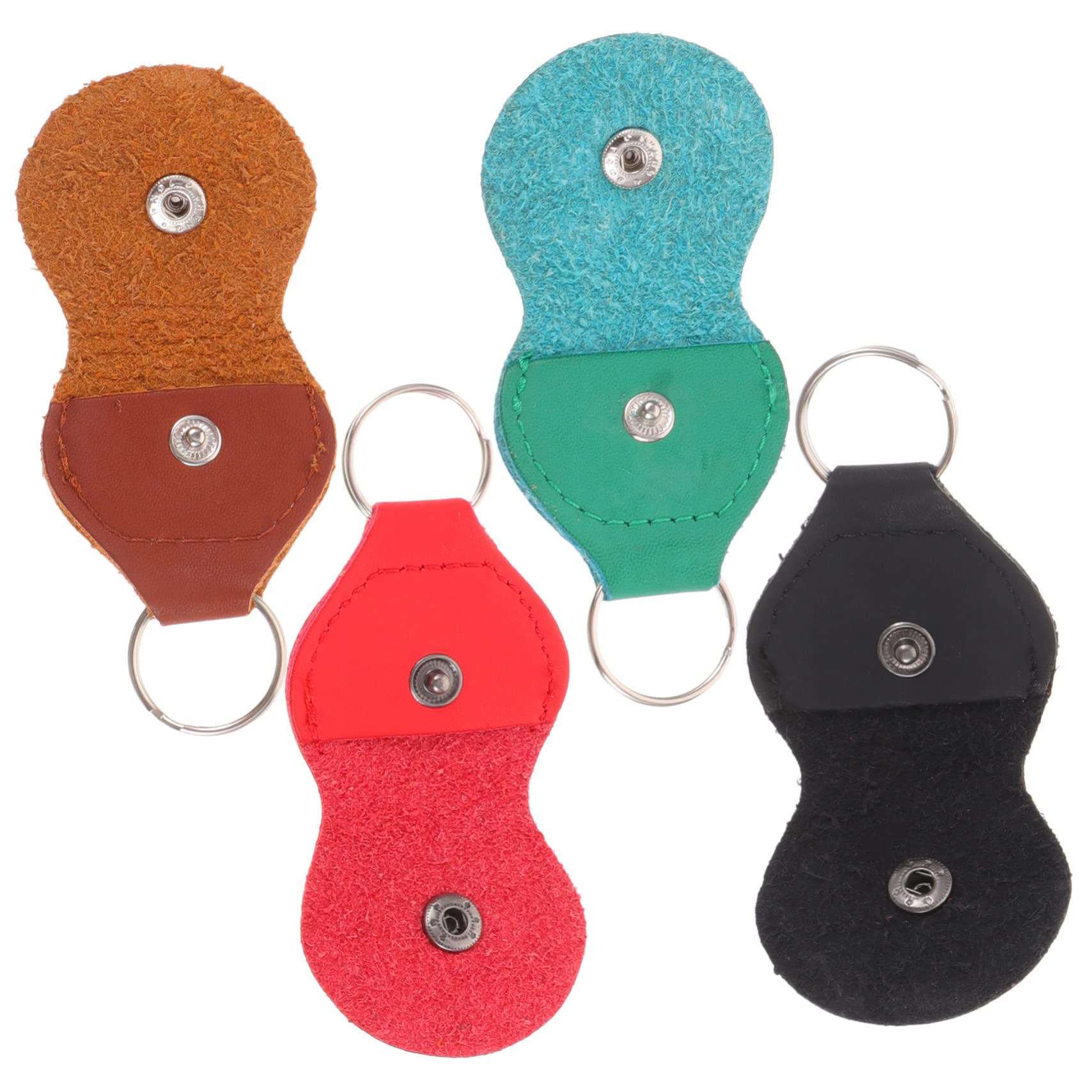 NULYLU Guitar Pick Holder Bag Portable Plectrum Storage Guitar Pick Case Pu Leather Easy to Clean Guitarist's Essential Random