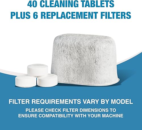 Miniatura 5 de CleanEspresso - Diseñado para el kit de limpieza Breville - 40 tabletas de limpieza y 6 filtros de agua para máquinas de café espresso Breville -