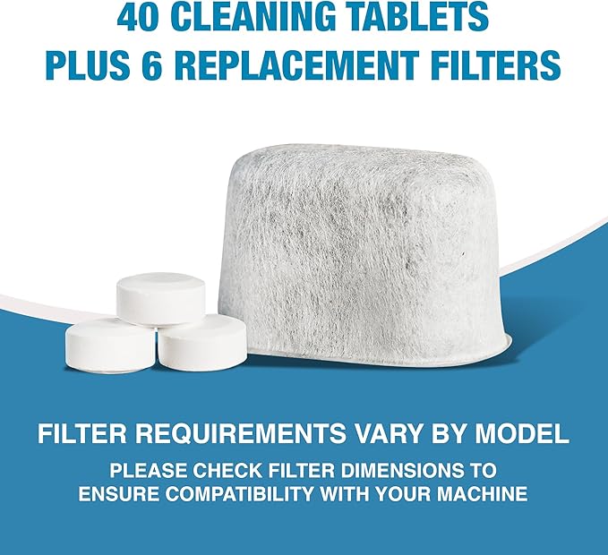 Kit de limpieza CleanEspresso para cafeteras Breville - 40 tabletas y 6 filtros miniatura 5