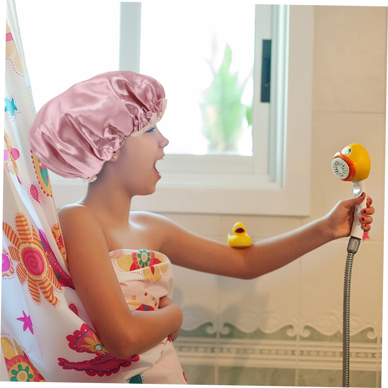 Healvian 12piezas Gorro De Doble Capa Para Mujeres Pack De Unidades Para Baño y Spa Protección Efectiva Del Cabello