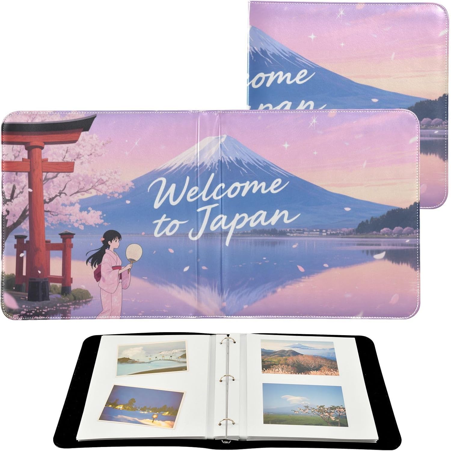 Welcome To Japan Scenery Culture College Photo Album Picture Book For Photos Self Adhesive Pages 4x6, 5x7, 6x8