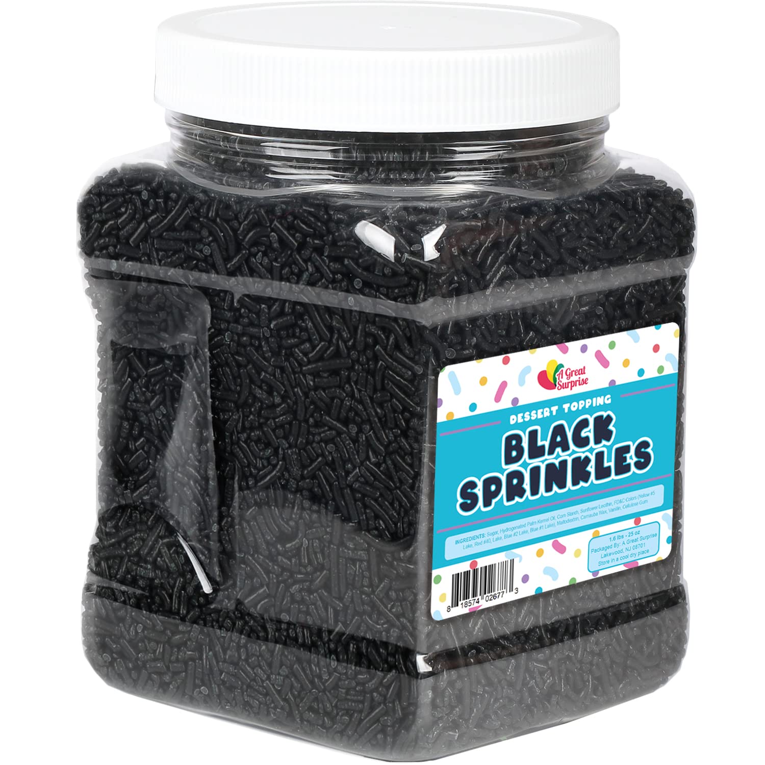 A Great Surprise Black Sprinkles Outer Space Sprinkles
