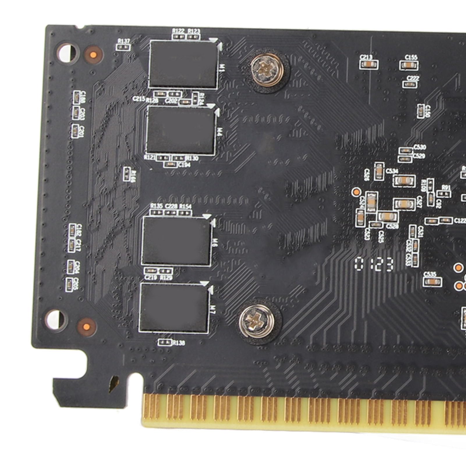 Annadue Tarjeta Gráfica 1G DDR3 con Ventilador de Refrigeración, Tarjeta Gráfica de Oficina DDR3 de 64 bits con Puerto HDMI DVI VGA, PCIE 2.0, Compatible con DirectX10.1, Tarjeta