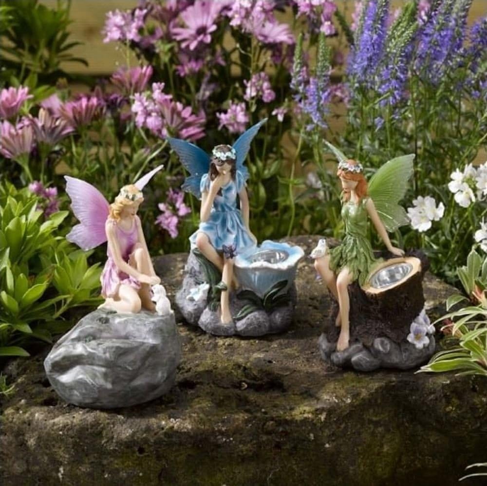Smart Solar Fairy Spotlights - Set of 3, White