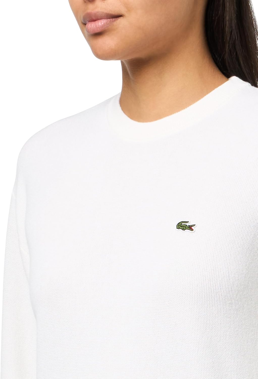 Lacoste Women's Wool Blend Crewneck Sweater