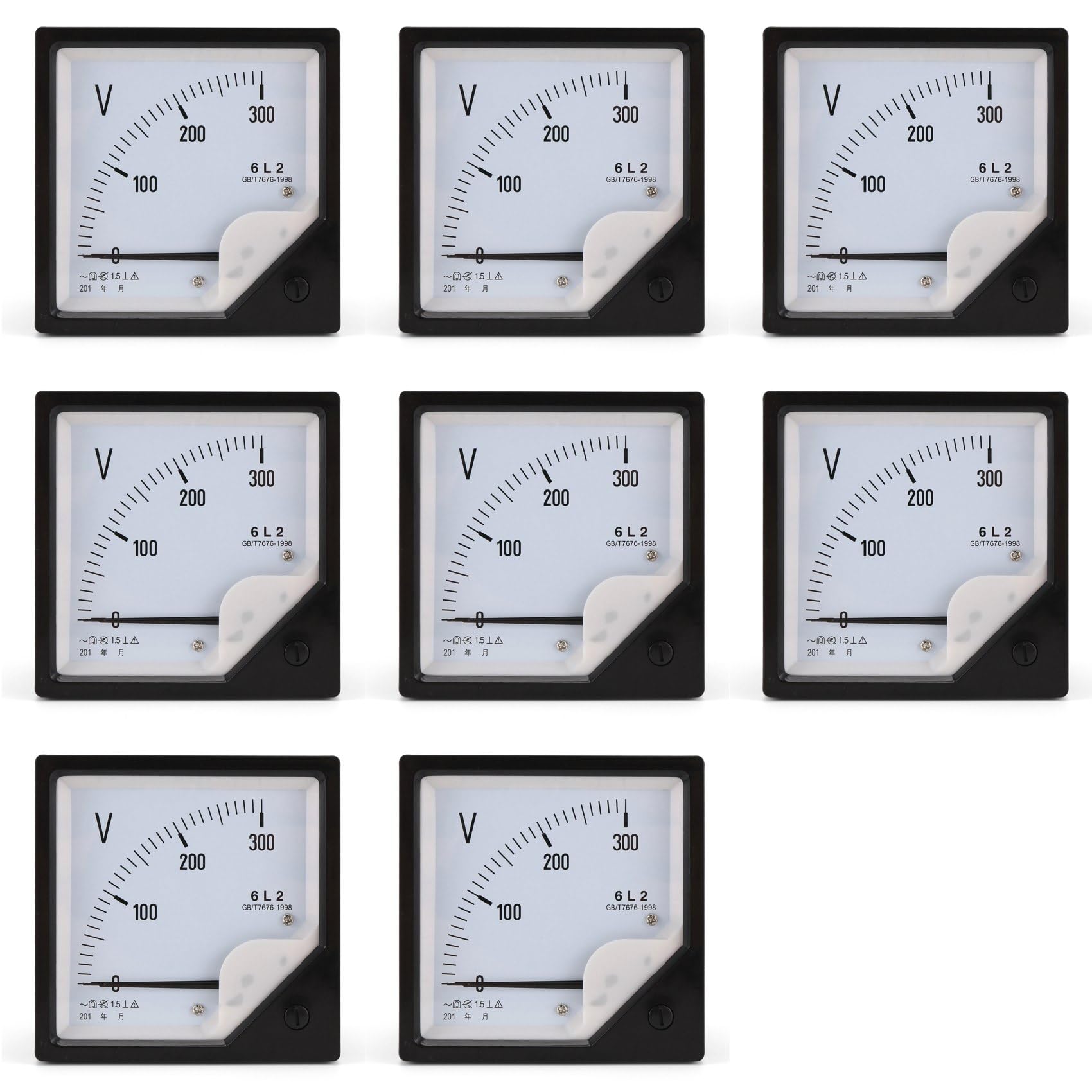 Jnchdghwa As Shown 8X 6L2 Voltmeter Ac 300V Pointer Type Voltage Meter Mechanical Header