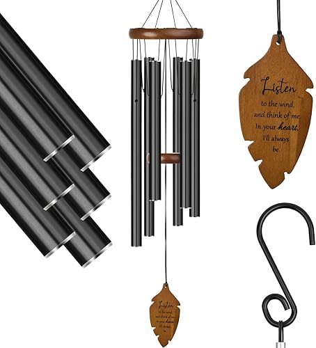 Campanillas de viento para exteriores, conmemorativo de condolencias por la pérdida de un ser querido, tonos melódicos relajantes. Campanilla de