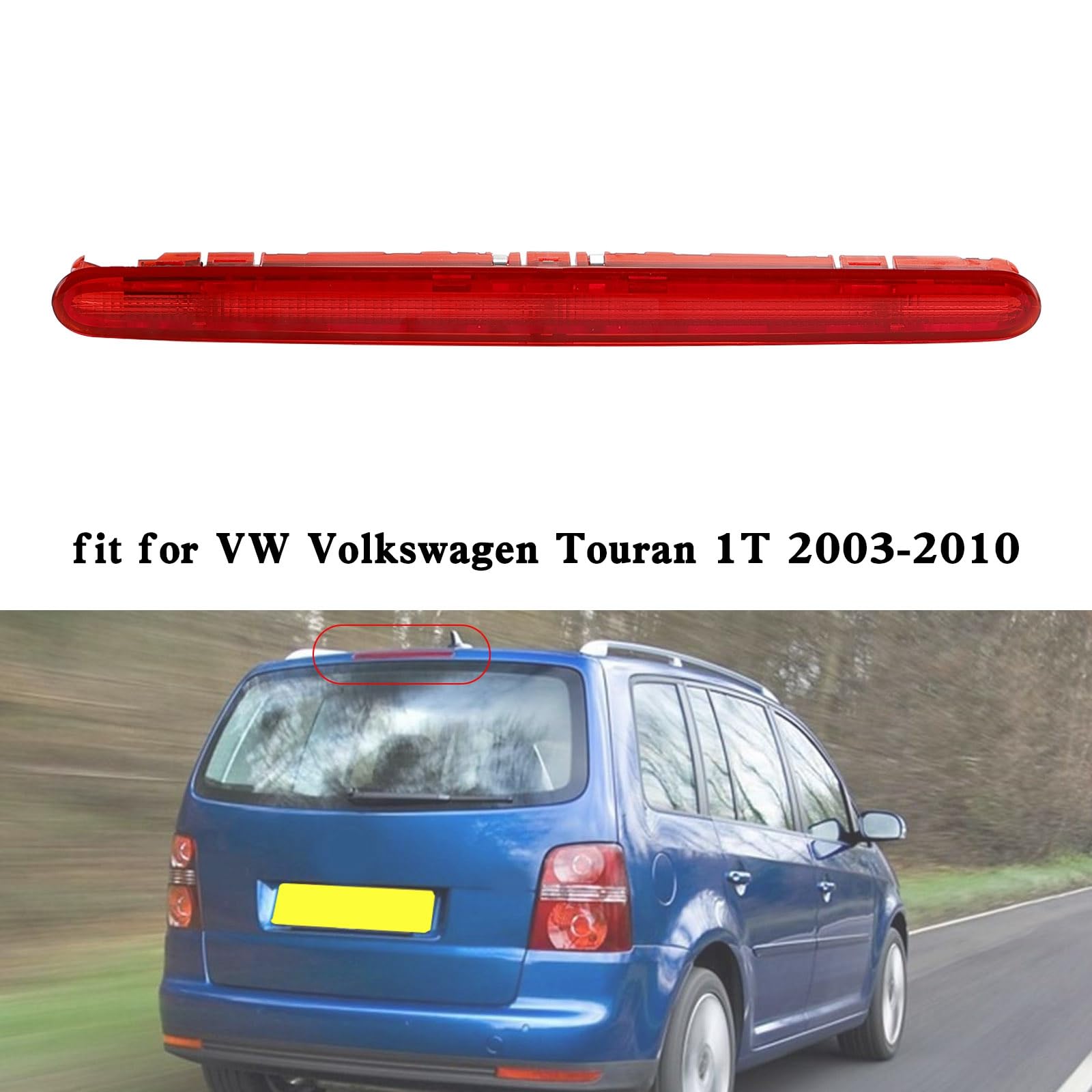 Bruce & Shark Third Brake Light High Level Brake Light 1T0945097A para VW Touran 1T 2003-2010