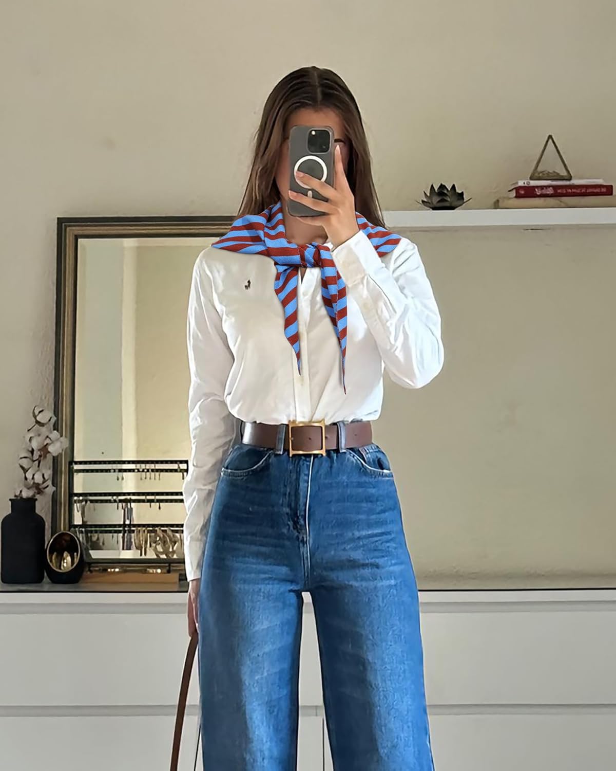 Knit Triangle Scarf for Women Y2k Head Scarf Warm Crochet Hair Bandana Winter Triangle Shawl - Image 7