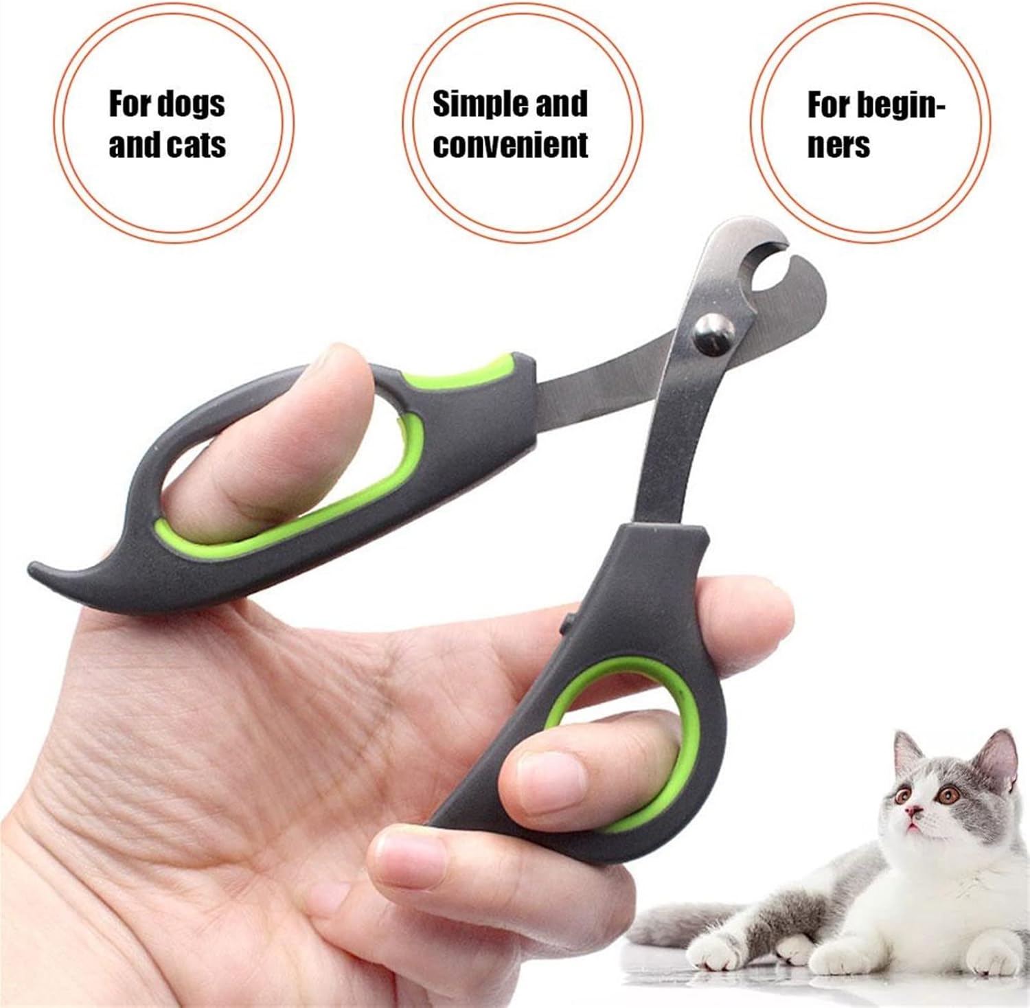 Pet Nail Scissors Dog Claw Trimmer Scissor Pet Nail Clipper for Cats Dogs Puppies Kittens Hamsters Rabbits Small Animals Grooming Supplies