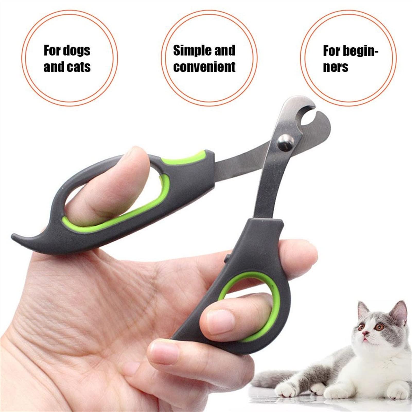 Haustier-Nagelschere, Hundekrallenschneider, Schere, Haustier-Nagelschere for Katzen, Hunde, Welpen, Kätzchen, Hamster, Kaninchen, kleine Tiere, Fellpflegezubehör