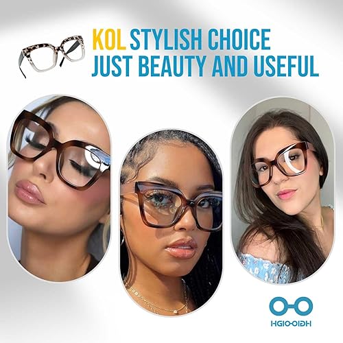 Miniatura 3 de Gafas de lectura de moda con bloqueo de luz azul Lentes resistentes a los impactos TR90 marco lectores de gran