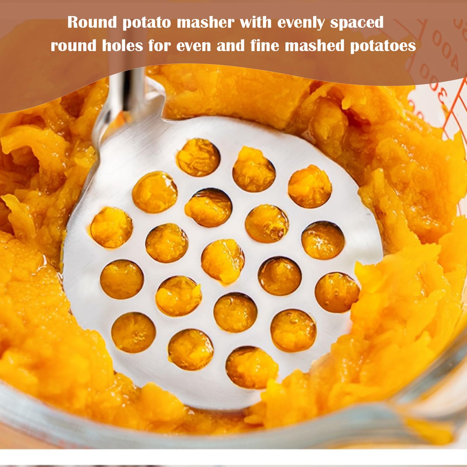 Triturador de Patatas,Máquina Trituradora de Patatas,Herramienta de Cocina Multifuncional,Prensa Patatas Manual,Prensa Manual de Acero Inoxidable,triturador de alimentos, para puré de patatas (B)