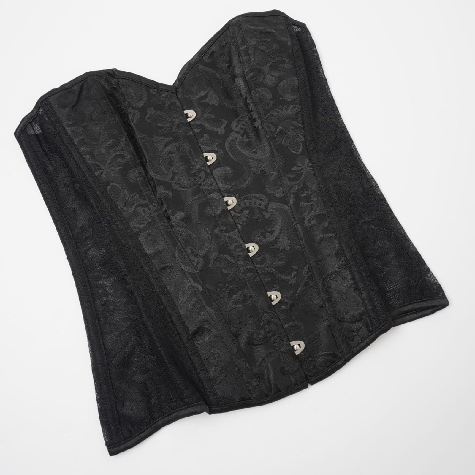 Corsetto regolabile da donna, stile gotico, con lacci, per