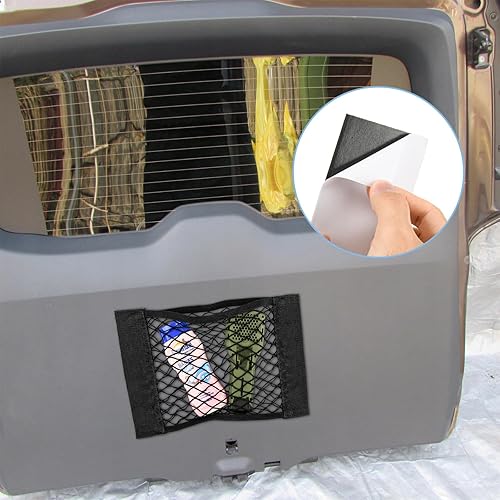 Miniatura 6 de Cosmos 3 unidades de red de almacenamiento de carga universal de malla de carga de bolsillo de pared organizador bolsa bolsa de almacenamiento red