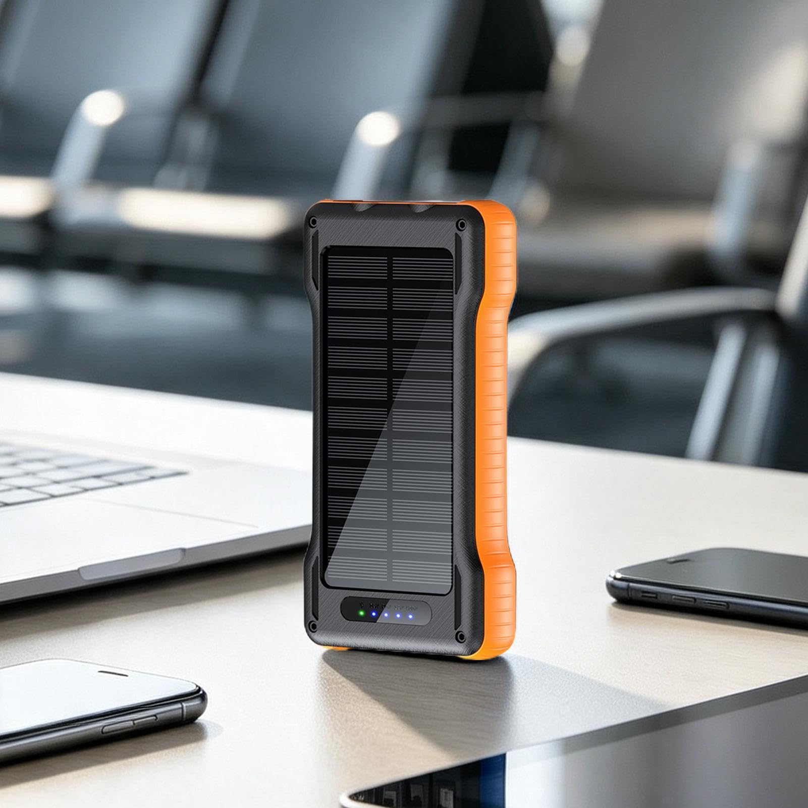 Power Bank Solare Power Bank da 10000 mAh per Telefono con Torcia