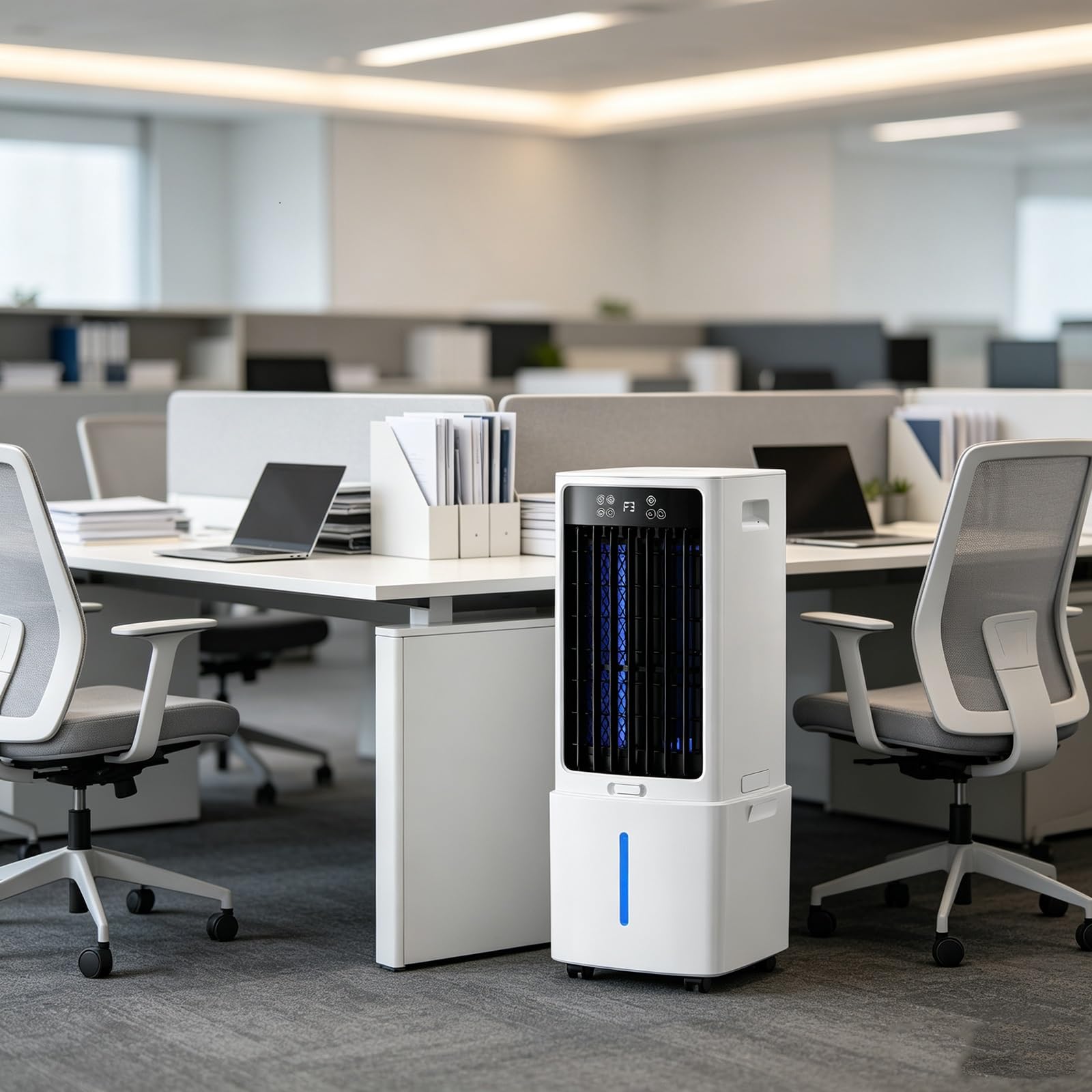 Aire acondicionado portátil evaporativo de 25L con ventilador silencioso de 35dB