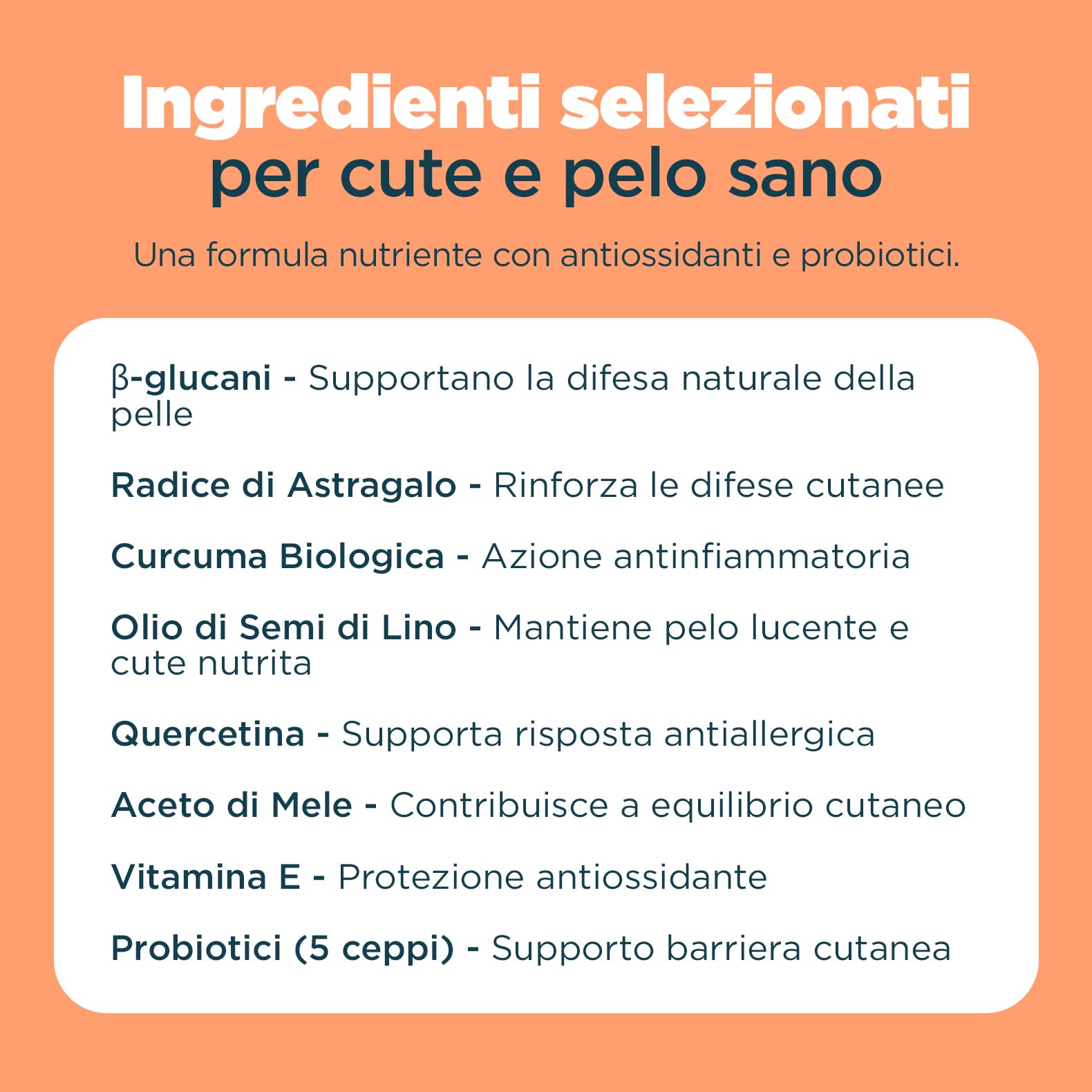 Pelo & Cute per Cani | Integratore Naturale con Semi di Lino, Curcuma e Astragalo | Supporto Cute Sana, Pelo Lucente e Difese Naturali | 60 Bocconcini Gusto Manzo