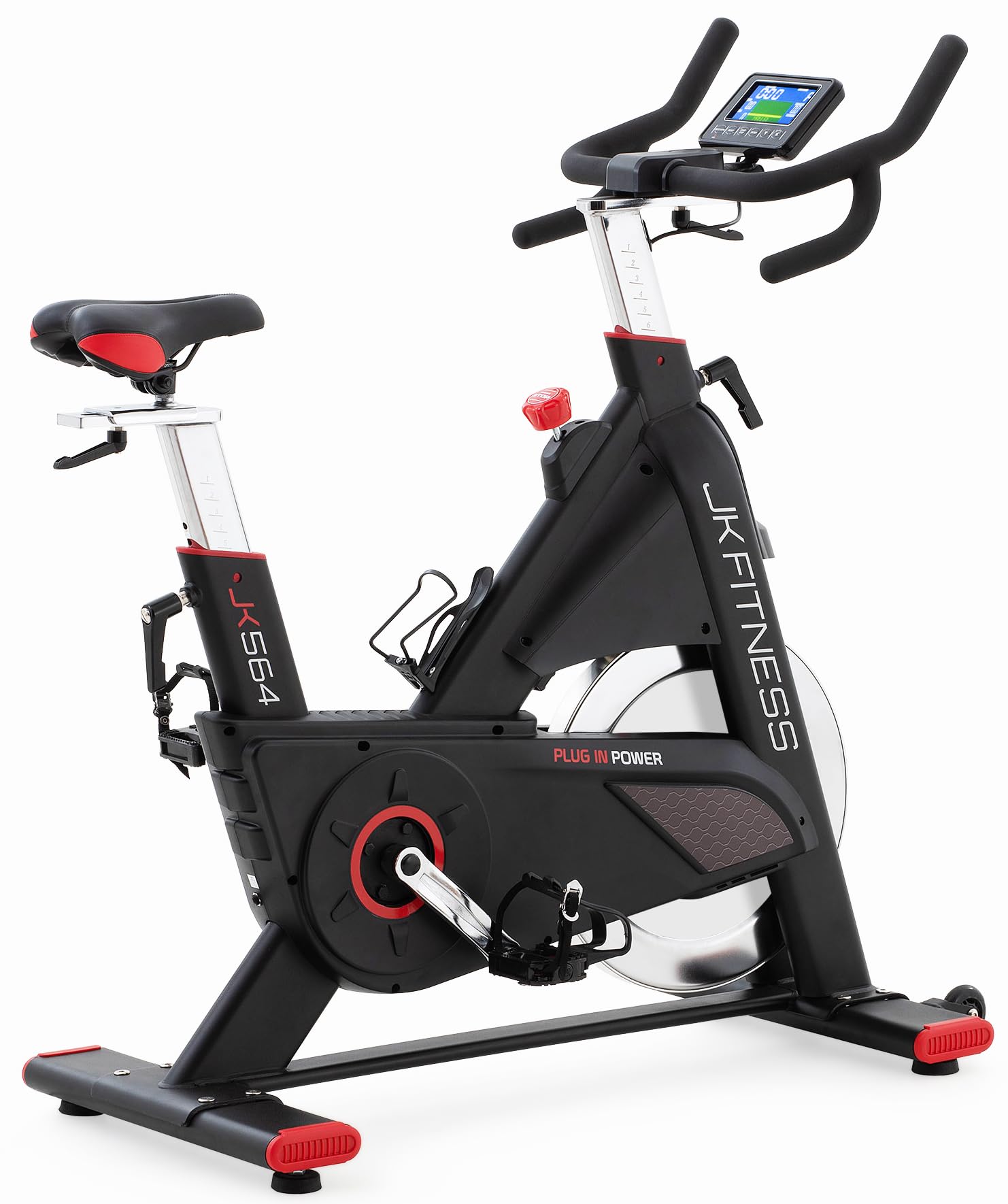 Diamond JK564【Spin Bike Elettromagnetica con Volano 22 Kg】Cyclette Professionale da Casa, Resistenza Regolabile, Display LCD, Connessione APP Zwift & Kinomap, Pedali SPD, Freno Emergenza, Peso Max 15