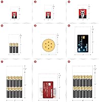 Vista 5 de Pequeñas bolsas de celofán autoadhesivas transparentes de 1.5 x 2 pulgadas, pequeñas bolsas autoadhesivas para violonchelo, 200 unidades, mini