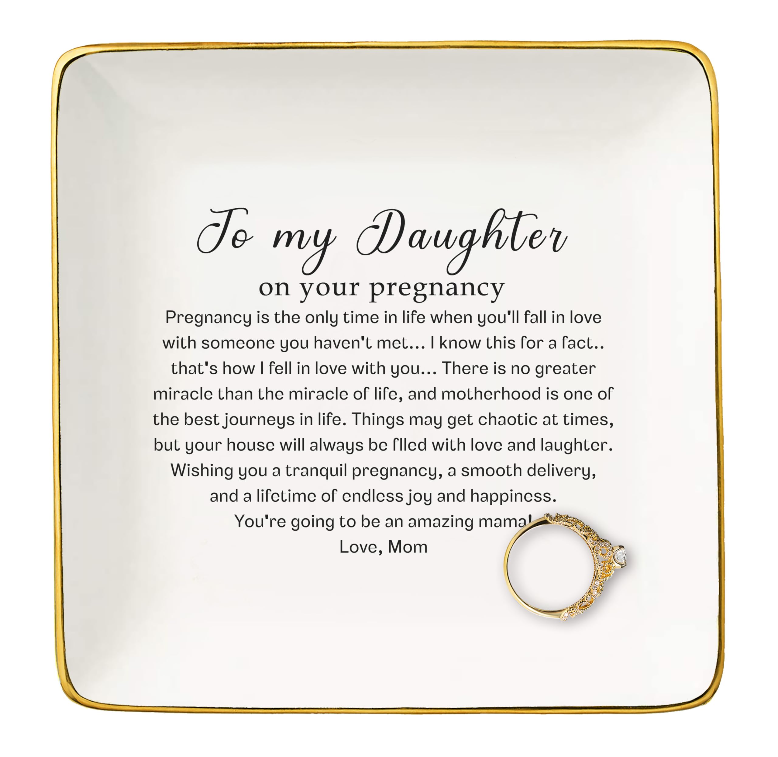 Daughter Pregnancy Announcement Gifts from Mom-Baby Gift Shower-New Mama to Be-Expecting Mom Present-First Time Mommy Present-My Daughter Become