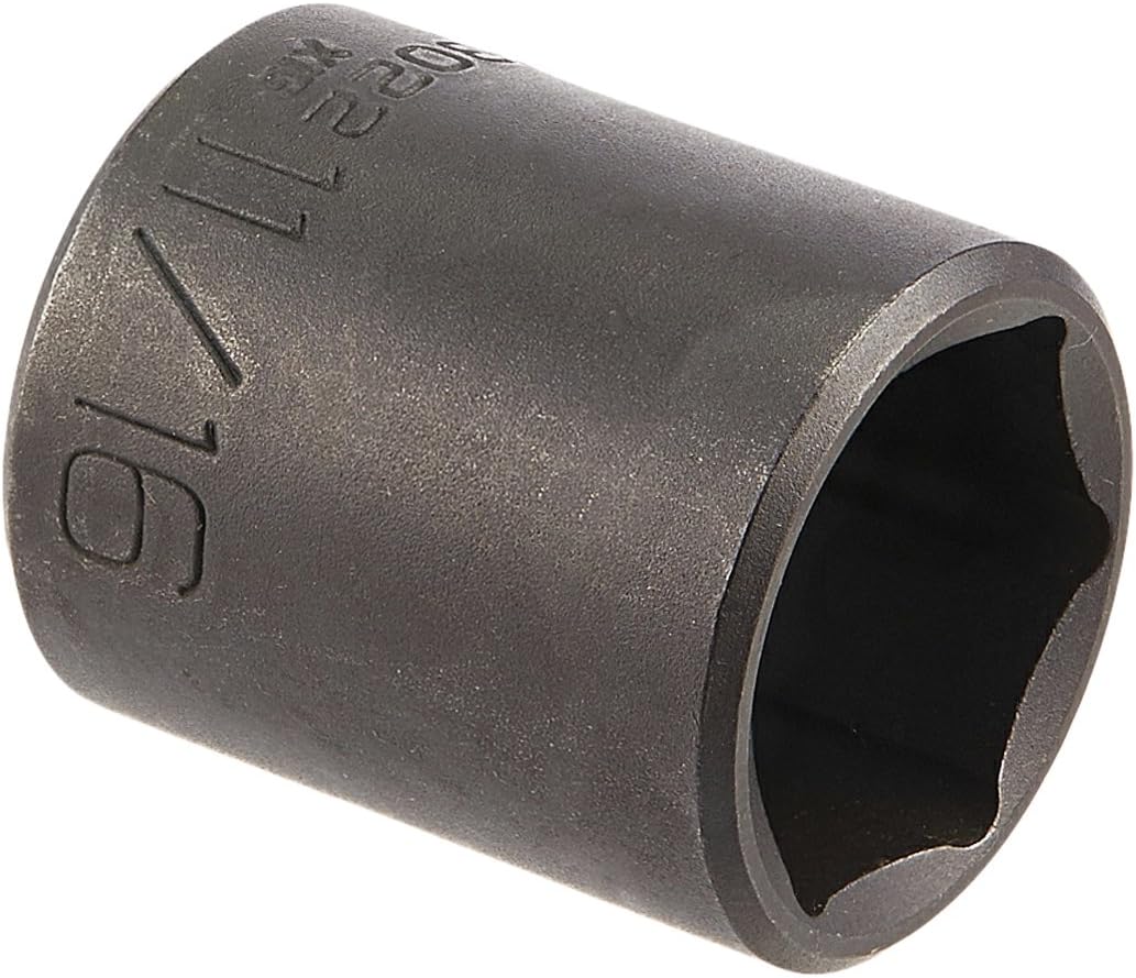 Wright Tool 33032 3/8" Drive 6 Point Standard Socket, 1"