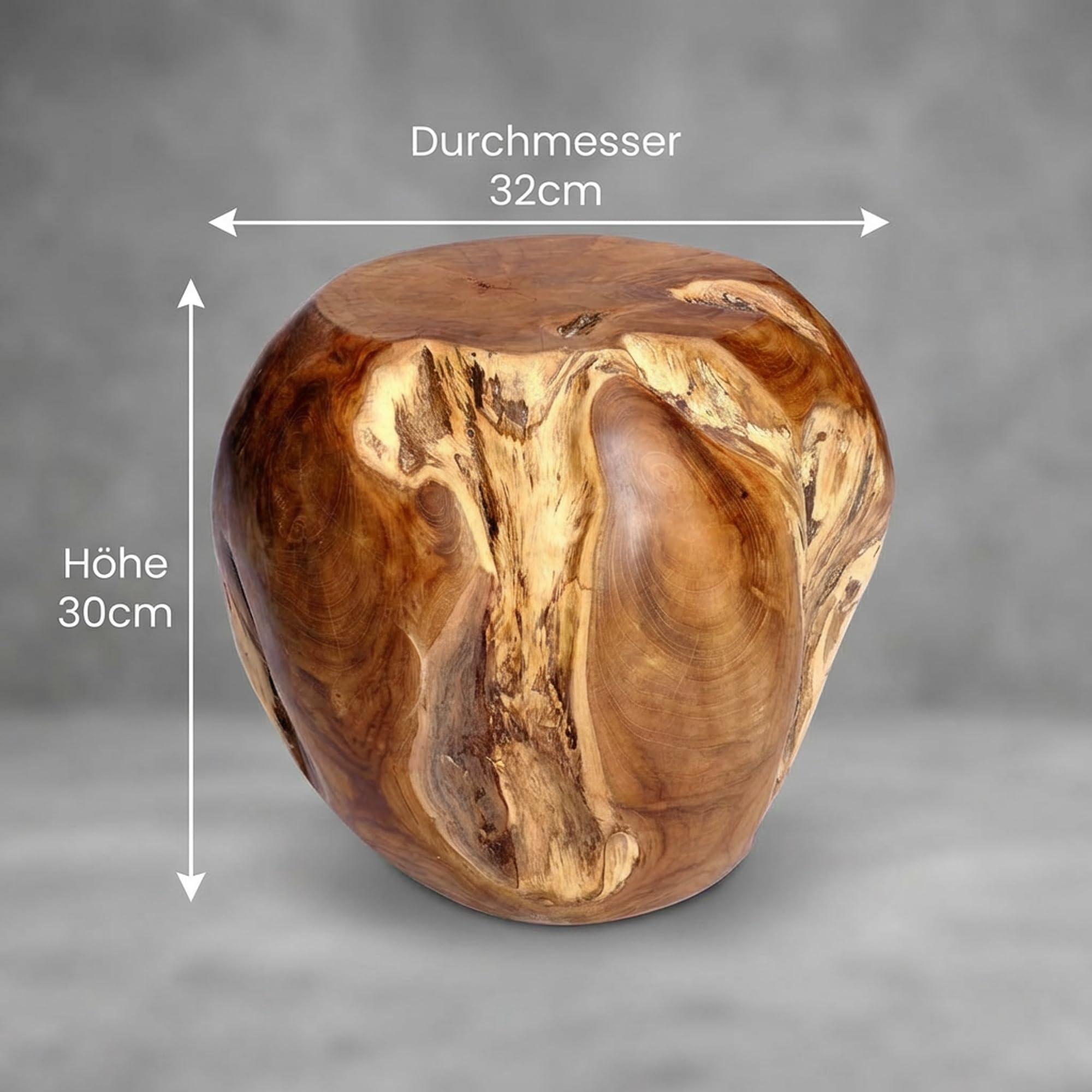 Brillibrum Design teakhouten boomstam, tafel, wortel, teak, woonkamertafel, hout, bijzettafel, teaktakken, tafelblad rond, teakhout, tafel
