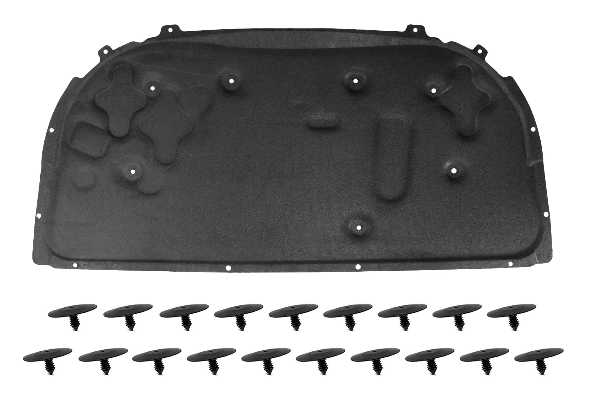GEPCO Dämmmatte Motorhaube Motorhaubendämmung Motorraumdämmung mit Clips kompatibel mit OPEL ASTRA H 2004-2014 13114637