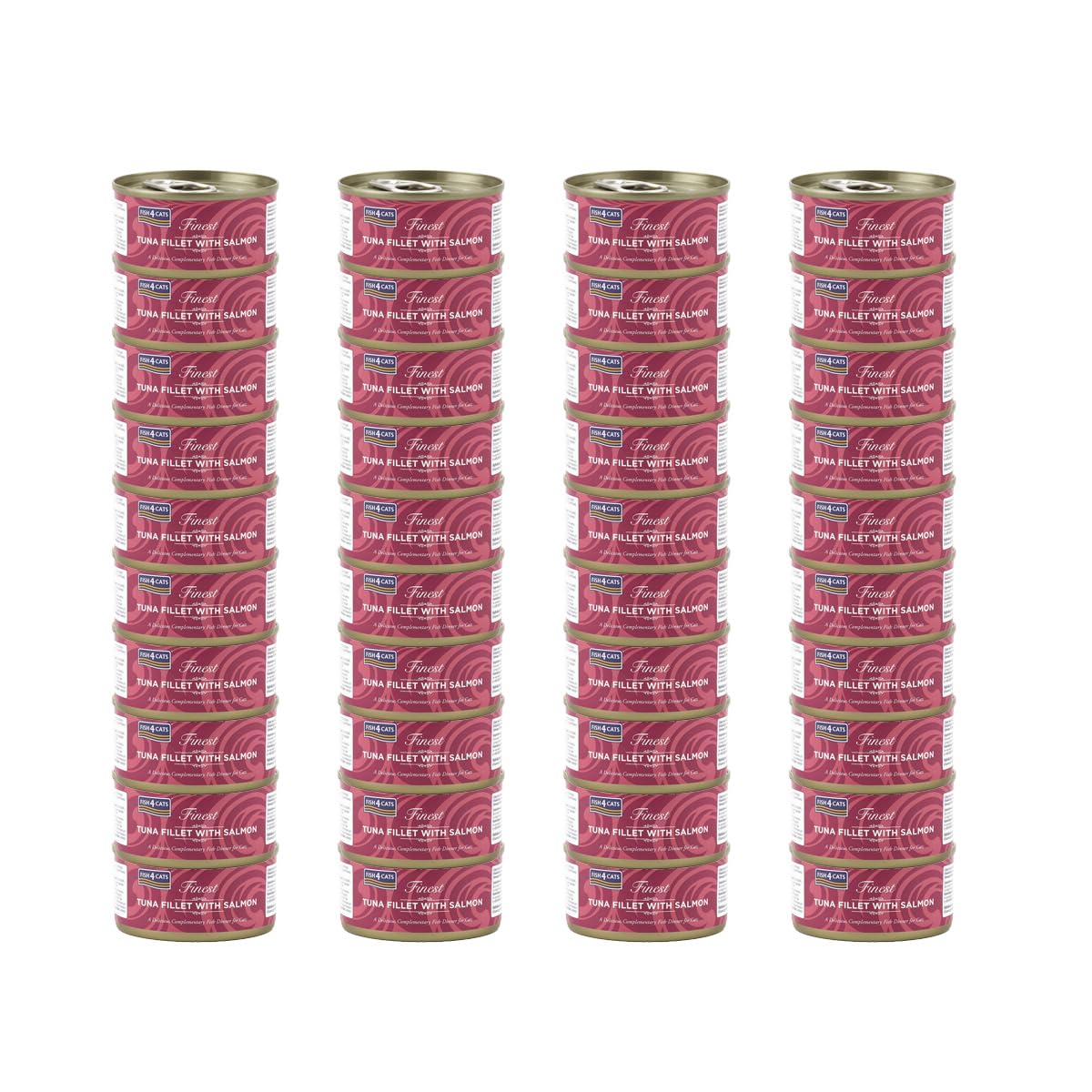 Fish4Cats Finest Wet Cat Food Tuna Fillet with Salmon Multipack (40 x 70g Tins) โ image 1