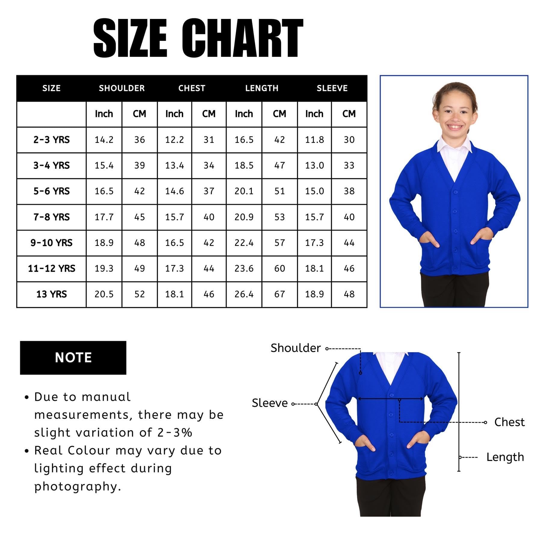 janisramone Cardigan per uniforme scolastica per ragazze e ragazzi, tinta unita, unisex, a maniche lunghe, con scollo a V, maglione con bottoni con tasche frontali, cardigan scolastico casual per