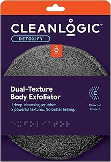 Clean Logic Detox Charcoal Scrubber Body Dual Texture (Pack of 6)