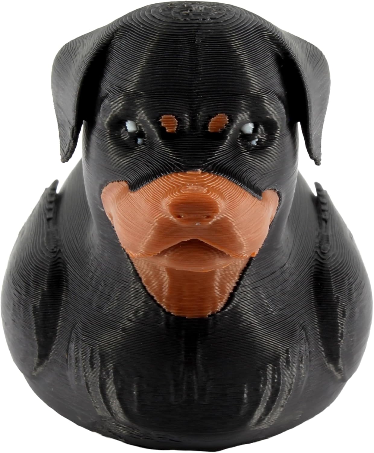 PowerTRC Rottweiler Duck Figurine – Duck for 4x4 Ducking, Fun Car Dashboard Accessory, Unique Dog Figure Gifts, Ducks for Cars – 3D Printed in USA image 2
