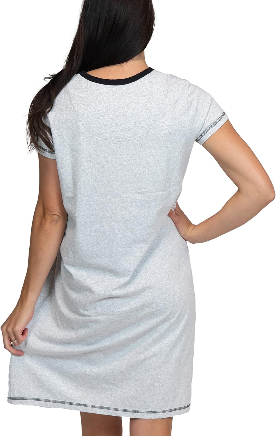 Lazy One Women's Nightgown, Funny V-Neck Sleep Shirt for Women, Novelty Pajama Shirts - Image 2