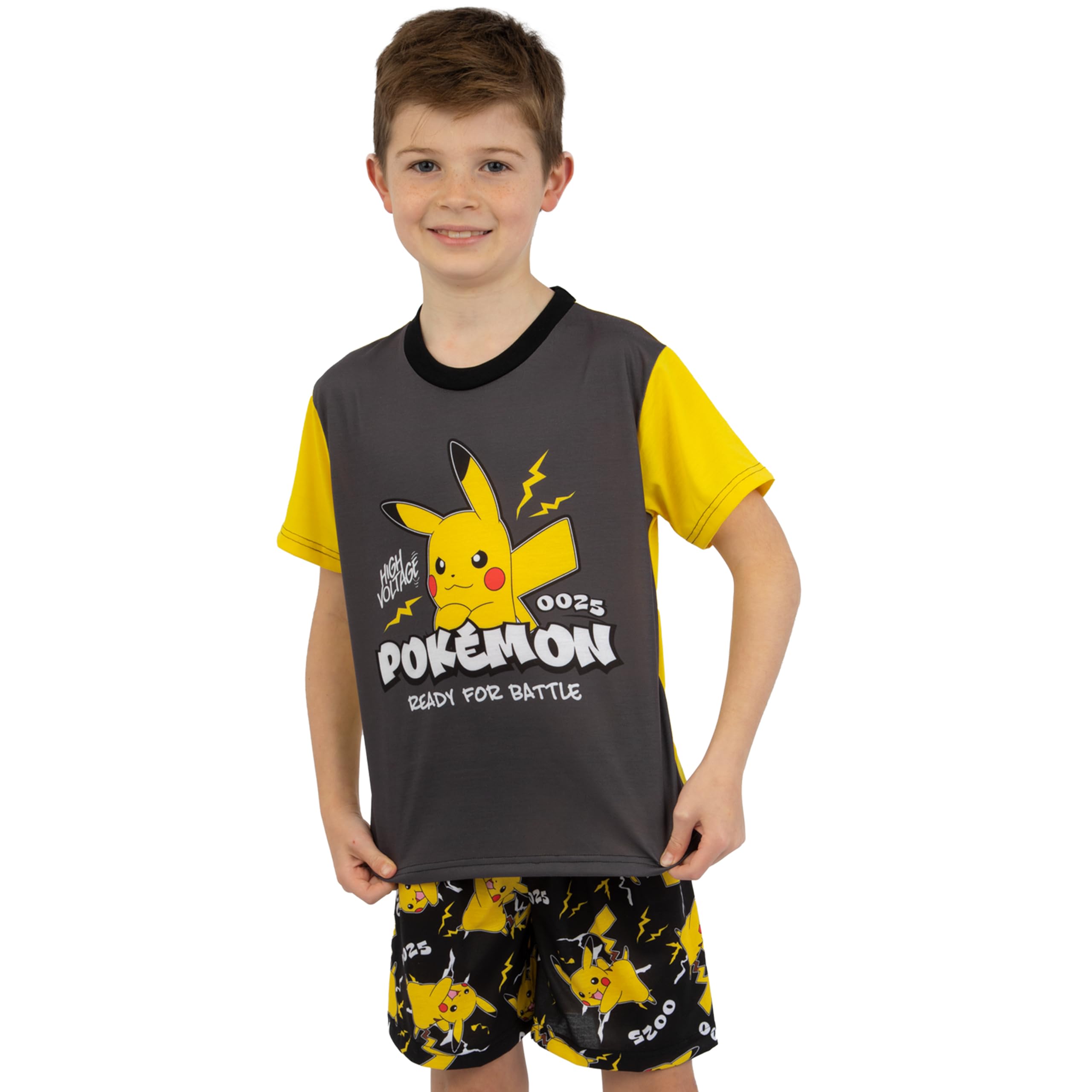 Pokémon Pyjama | Pyjama Garçon Pikachu | PJs pour Enfants | Ensemble PJ Garçon à Manches Courtes