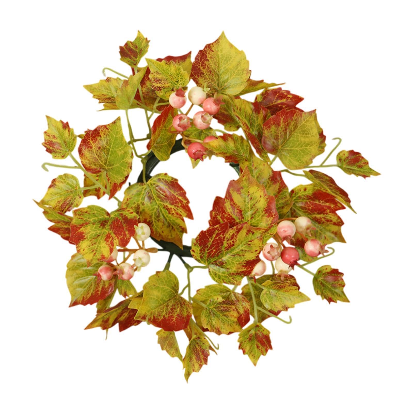 CALANDIS® Pillar Candle Ring Wreath Diameter 25 cm Thanksgiving Festival Autumn Wreath | Wreaths, Garlands & Plants | Christmas & Winter | Holiday & Seasonal Dacor-image-14