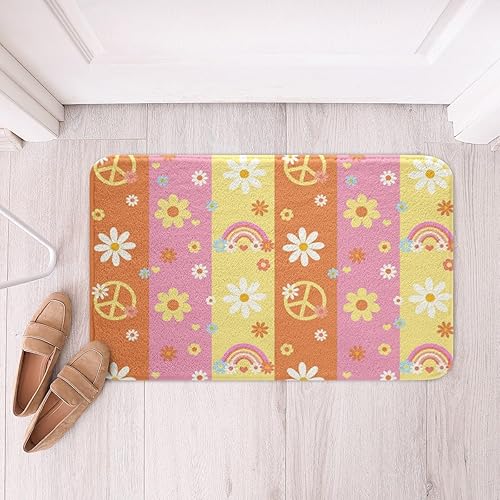 Miniatura 20 de Alfombras de baño para niños con guitarra eléctrica, notas musicales, elegantes alfombras retro, decoración de habitación de niños y niñas,