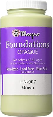Mayco Foundations Glaze, Green FN-007, 1 Pint