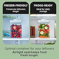 Vista 6 de Bop Top - Recipientes herméticos de almacenamiento de alimentos con tapa, paquete múltiple Juegos de recipientes de cocina Recipiente hermético