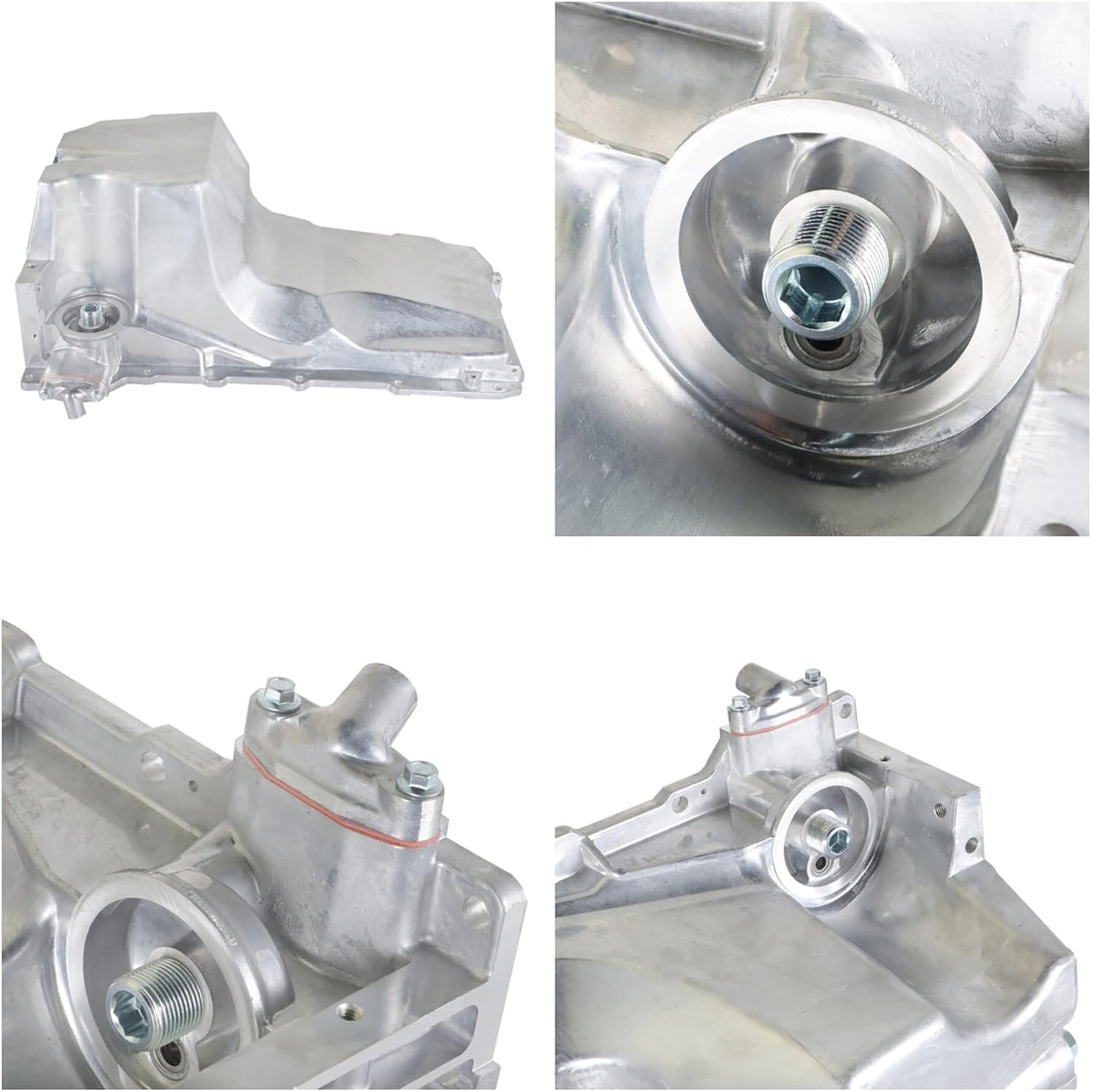 Engine Low Profile Oil Pan Retro Replacement for Silverado 1500 2001-2006 Replacement for Tahoe 2000-2006