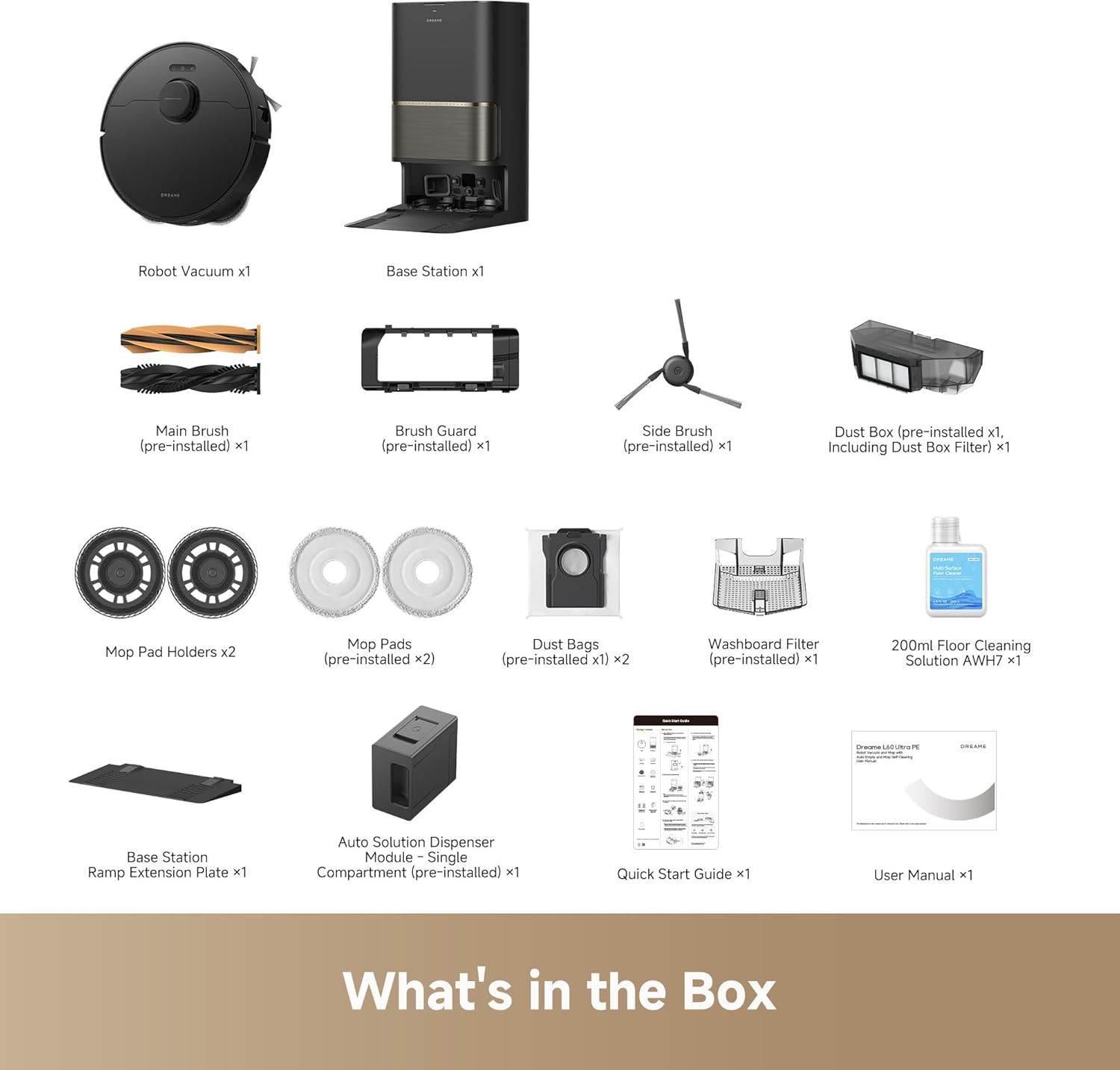 DREAME L60 Ultra PE Robot Vacuum and Mop, 30,000Pa Suction, Self-Cleaning,Corner-to-Edge Deep Cleaning, Detangling Brush, Obstacle Avoidance and 360° Navigation, Black 10 71CXMq5fMPL. AC SL1500