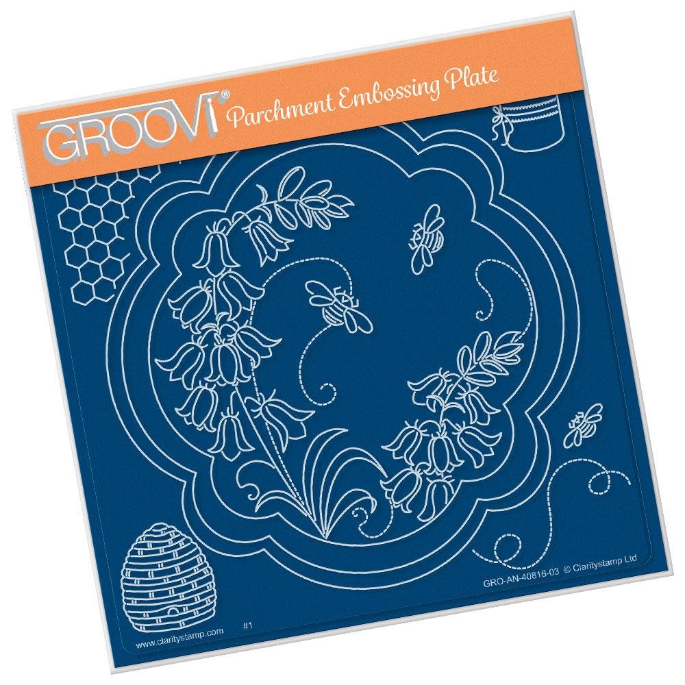 Clarity Stamp Groovi Parchment Embossing A5 Square - Linda's Bumble Bees