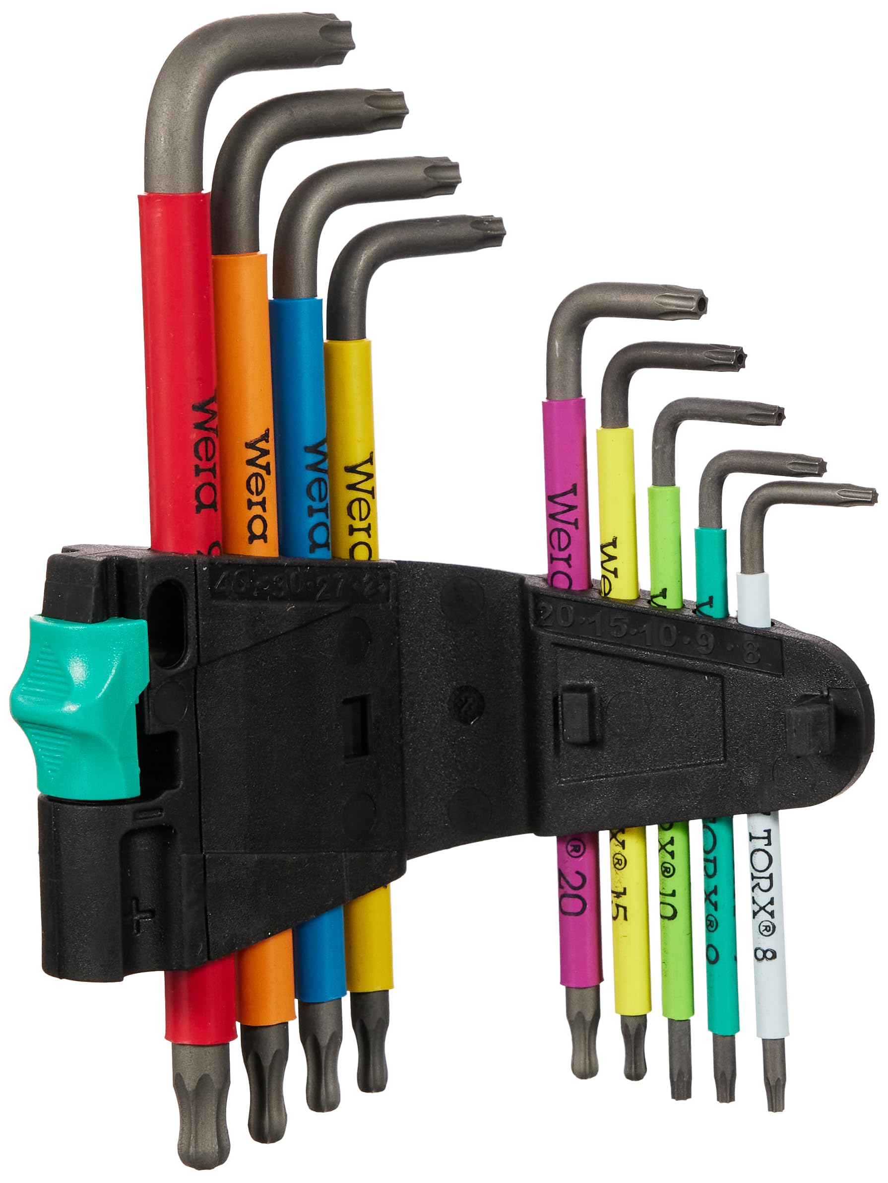 WERA 967 SPKL / 9 TORX Bo Multicolour Set of Allen Key, Blacklaser, 9 sztuk, 05024335001