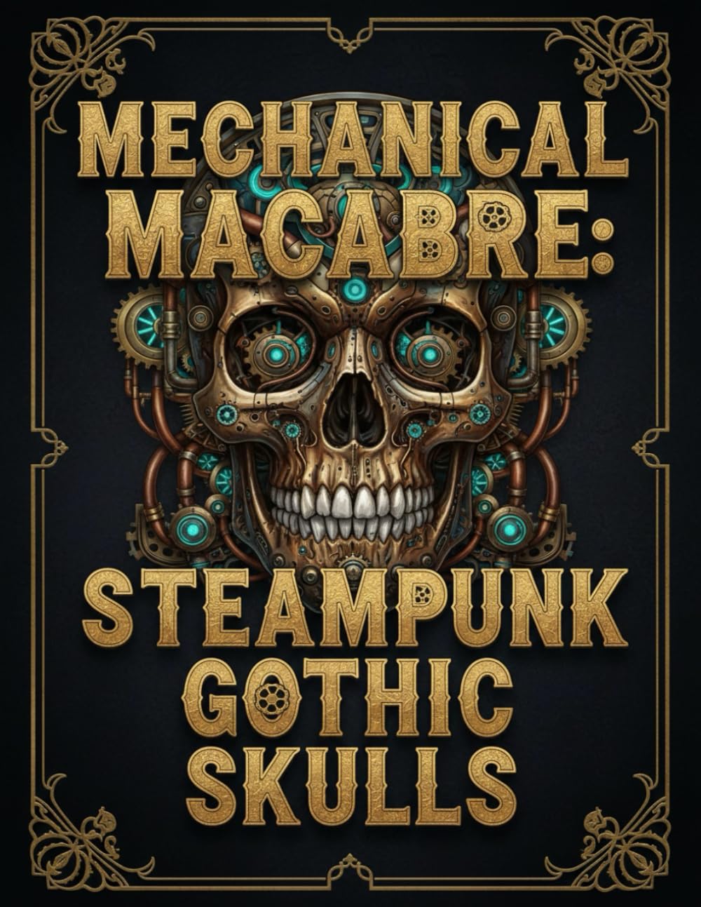 Mechanical Macabre: Steampunk Gothic Skulls: An Intricate Adult Coloring Book of Clockwork Anatomy, Dark Fantasy Aesthetic, and Industrial Gothic Art for Stress Relief